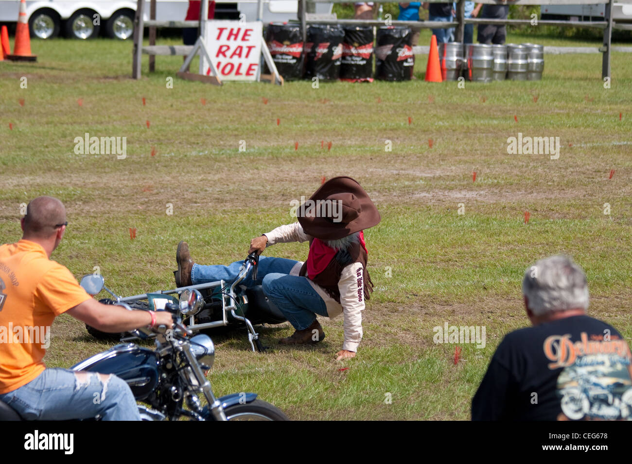 Motorcycle rodeo during bike week in Myrtle Beach South Carolina USA ...