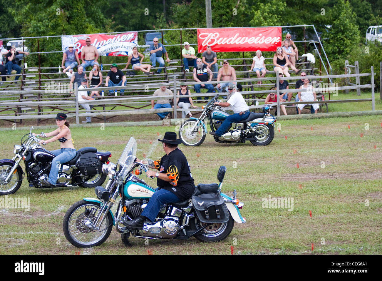 Motorcycle rodeo during bike week in Myrtle Beach South Carolina USA ...