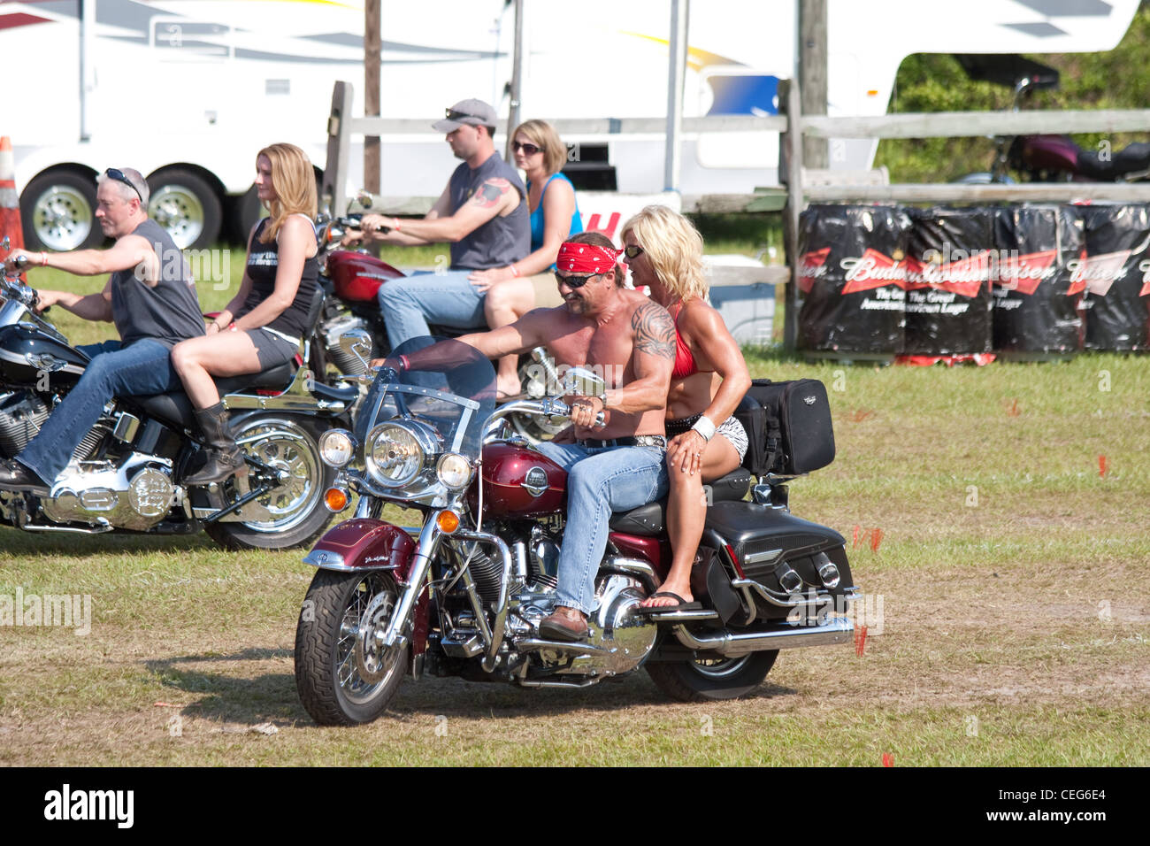 Motorcycle rodeo during bike week in Myrtle Beach South Carolina USA Stock  Photo - Alamy