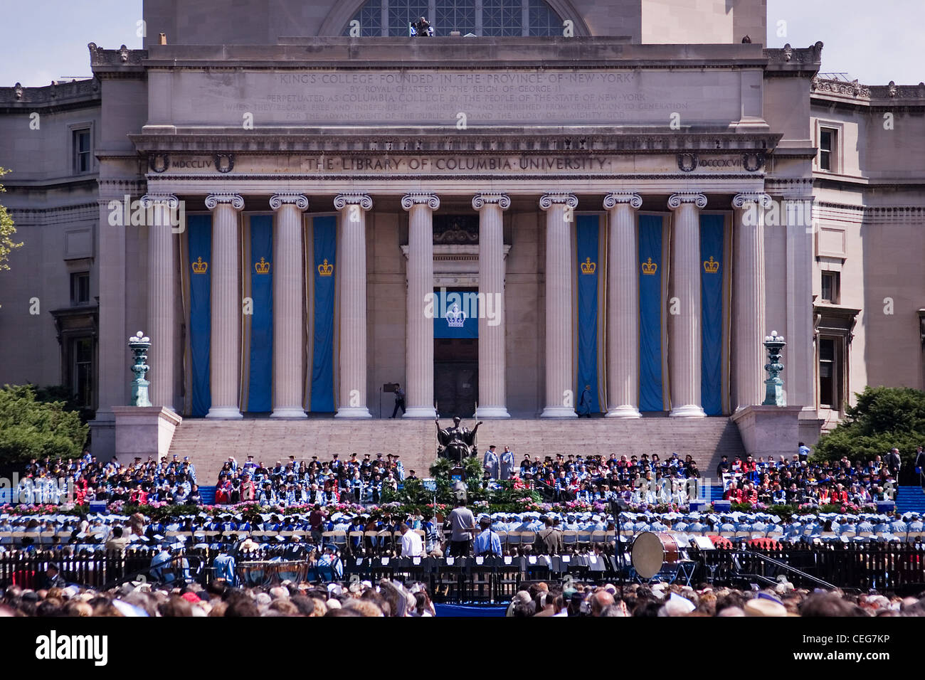 Columbia University graduation day, New York City Stock Photo