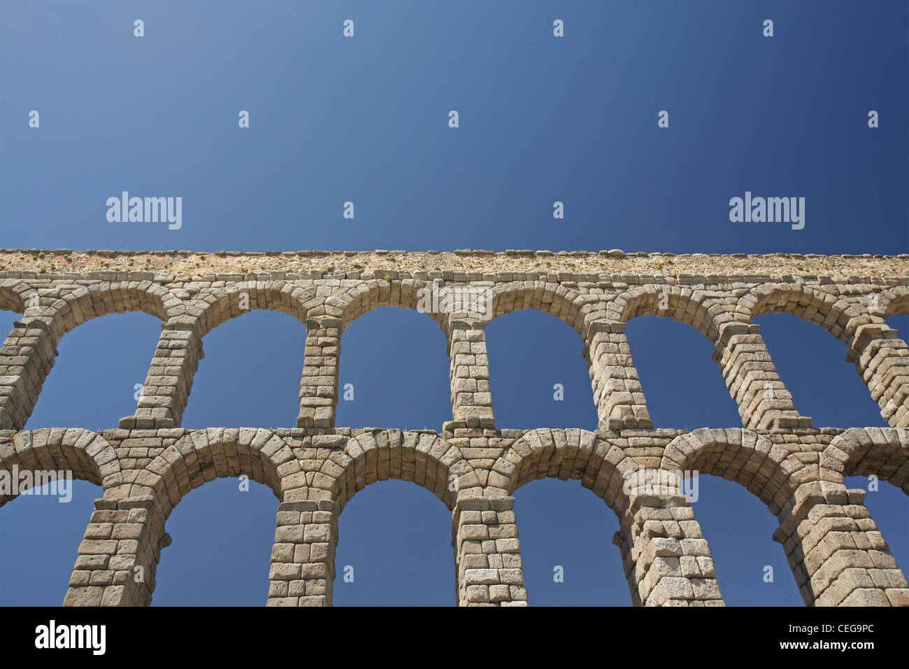 The roman Aqueduct of Segovia, Spain Stock Photo - Alamy