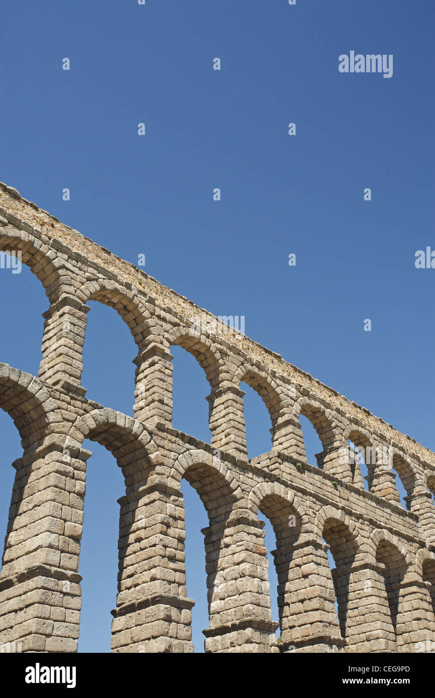 The roman Aqueduct of Segovia, Spain Stock Photo - Alamy