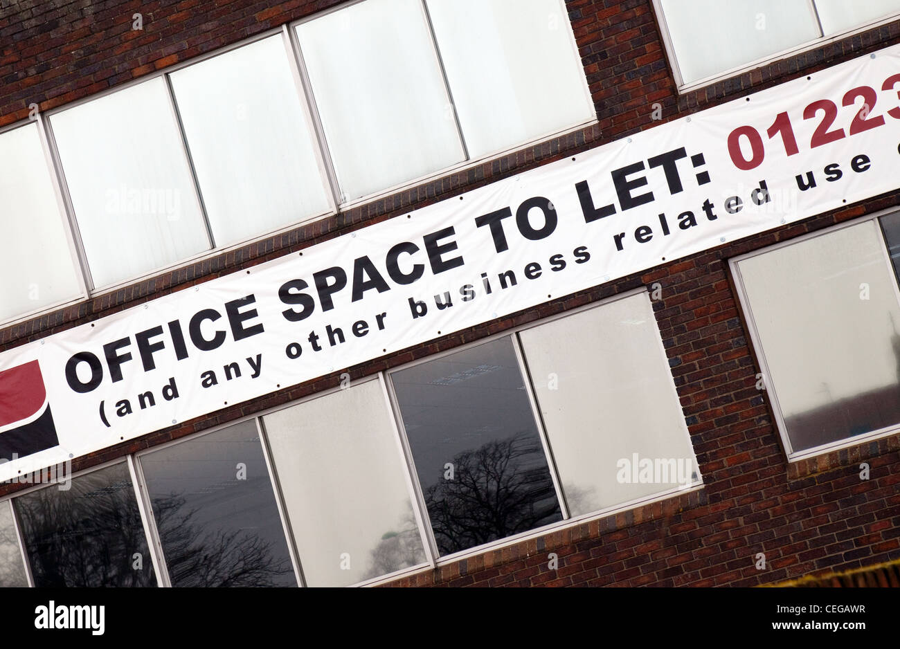 Office space to let sign, UK Stock Photo - Alamy