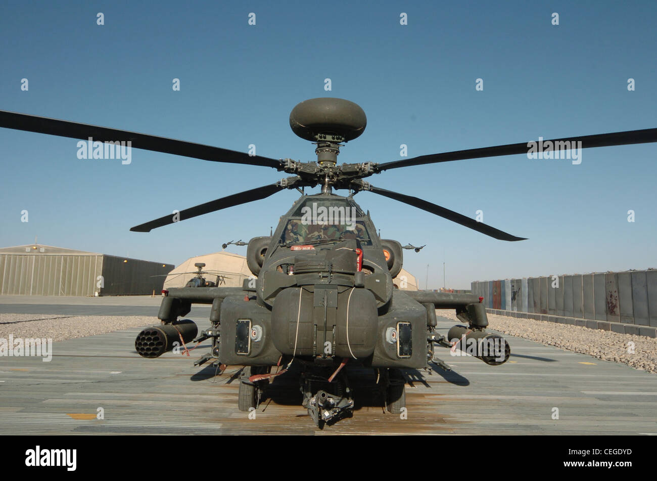 The Ah64 Apache is a fourblade attack helicopter with reverse
