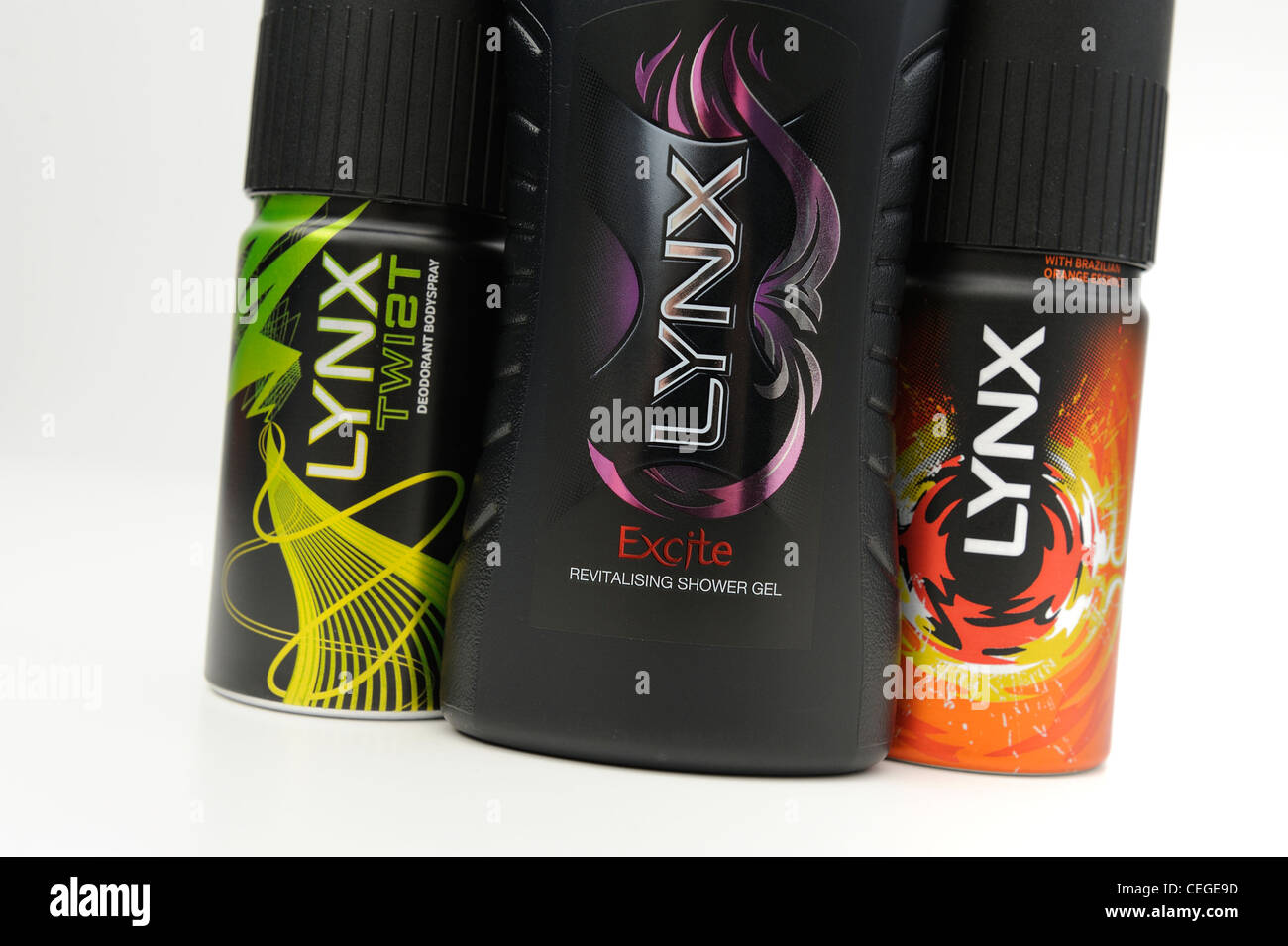 lynx shower gel and deodorant Stock Photo - Alamy