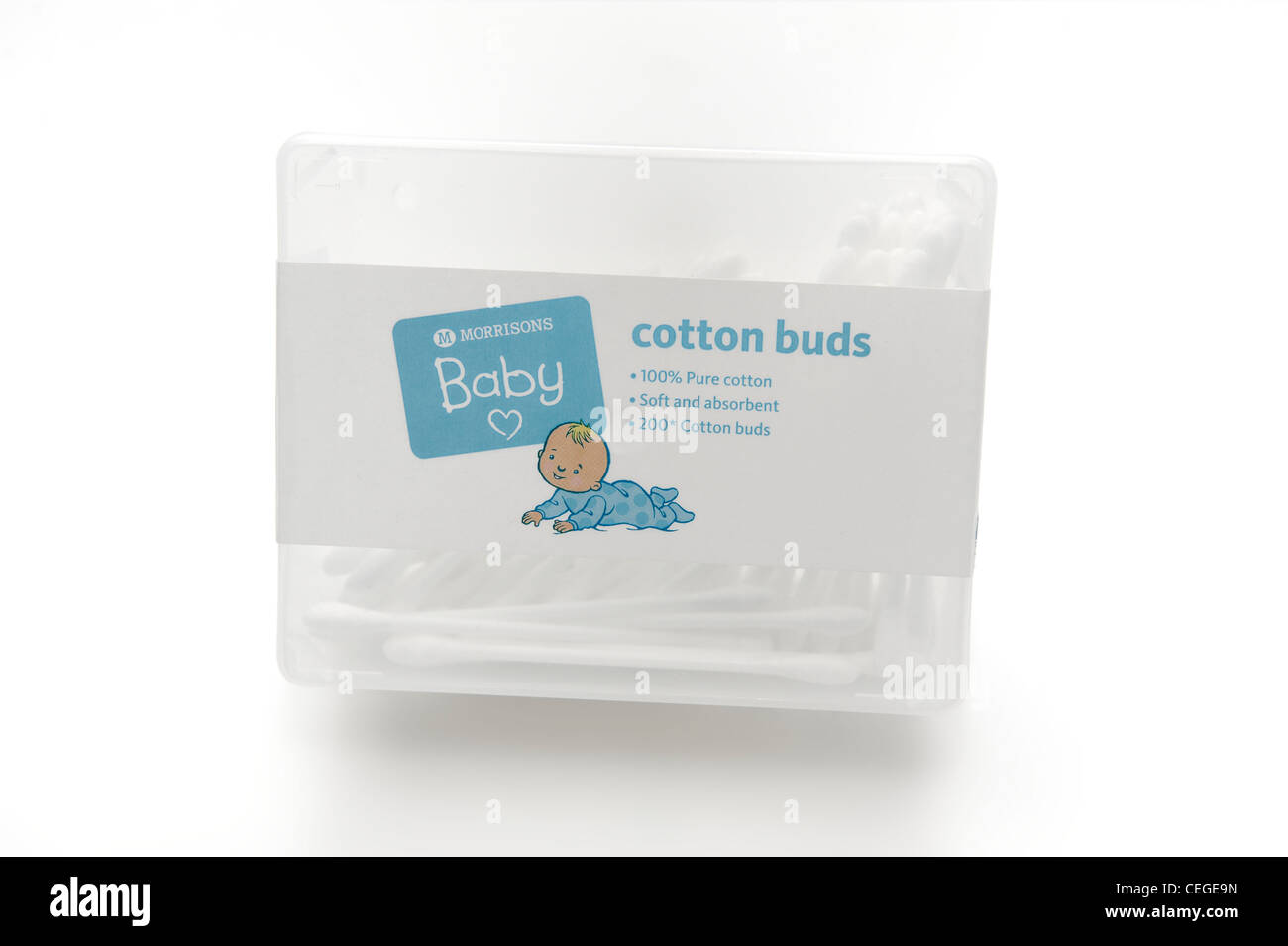 morrisons baby cotton ear buds england uk Stock Photo Alamy