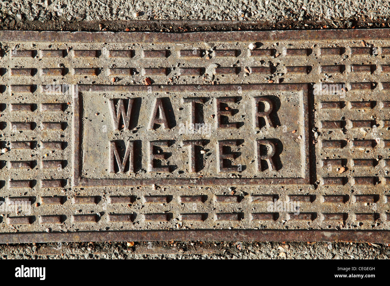 A water meter in the U.K. Stock Photo