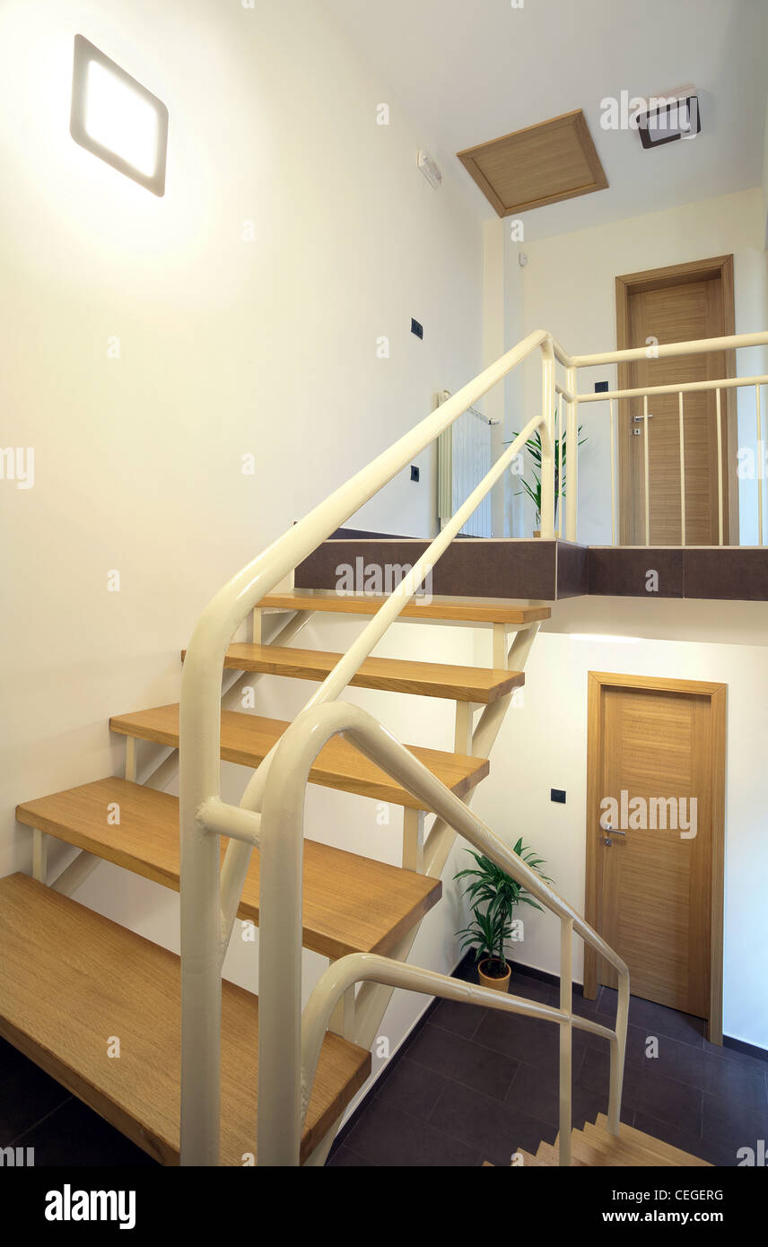Interior of an office building, staircases details Stock Photo - Alamy
