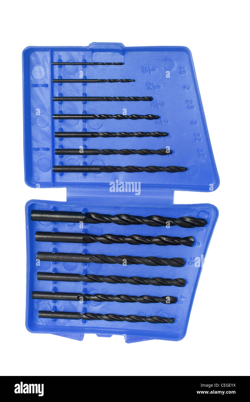 Box of Drill Bits Stock Photo Alamy