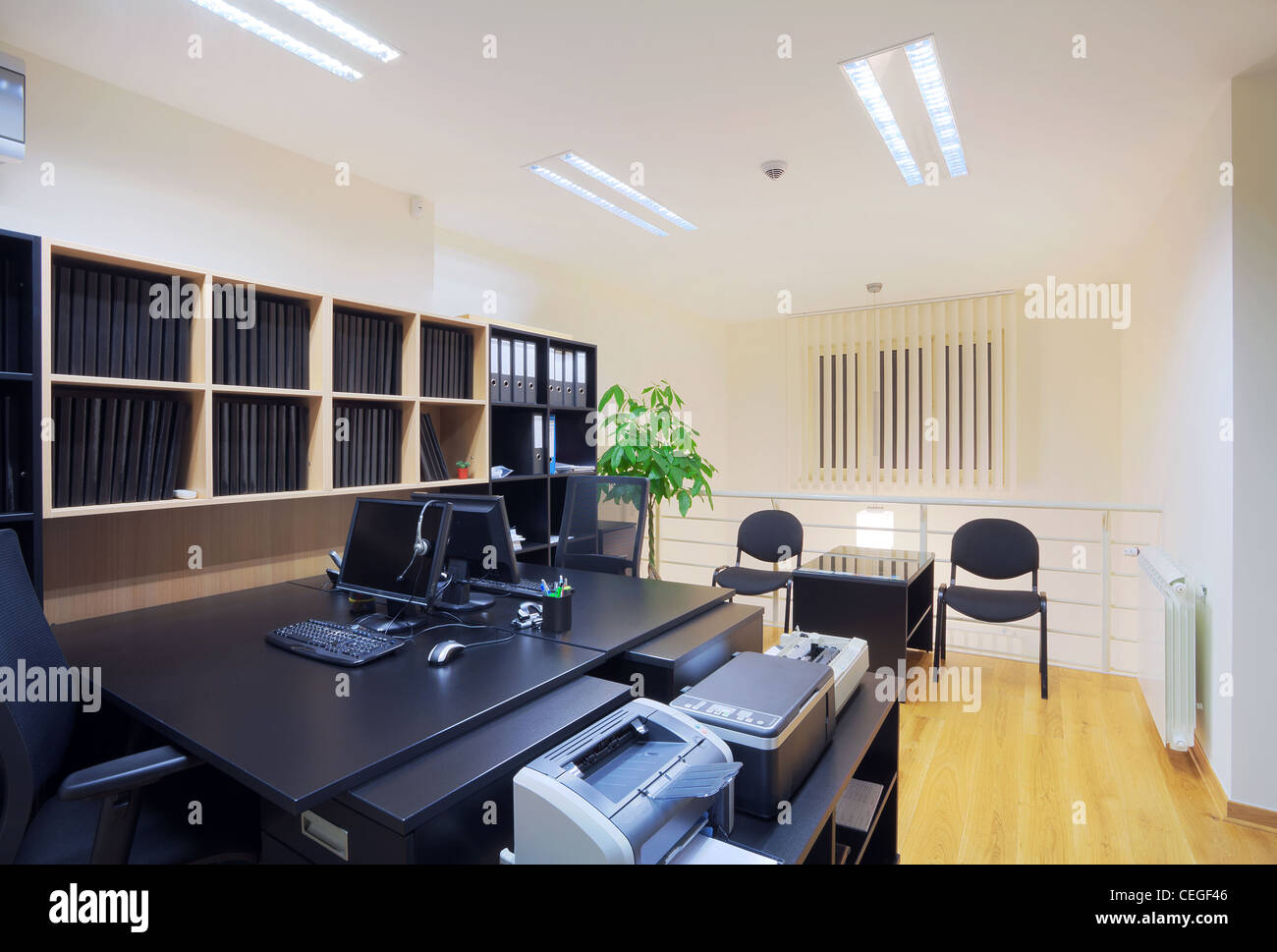 Interior of an office, modern and simple design Stock Photo - Alamy