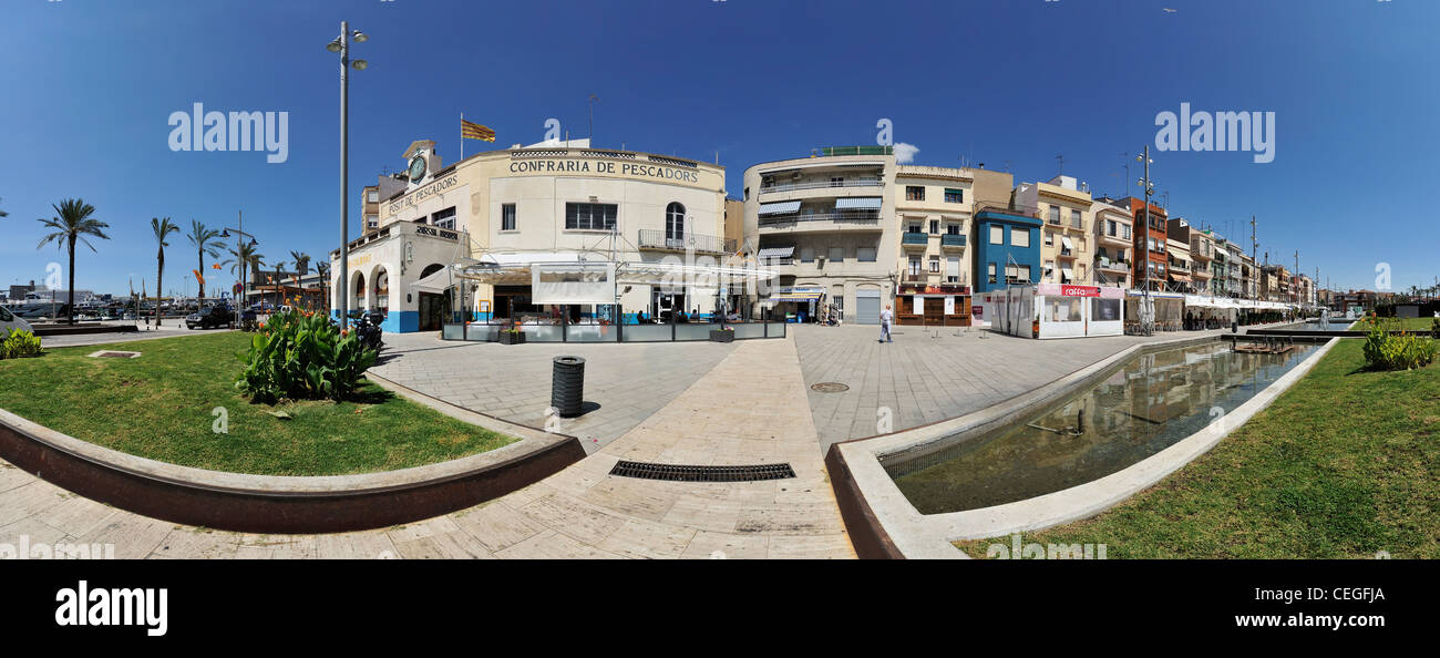 Tarragona port, boardwalk Stock Photo