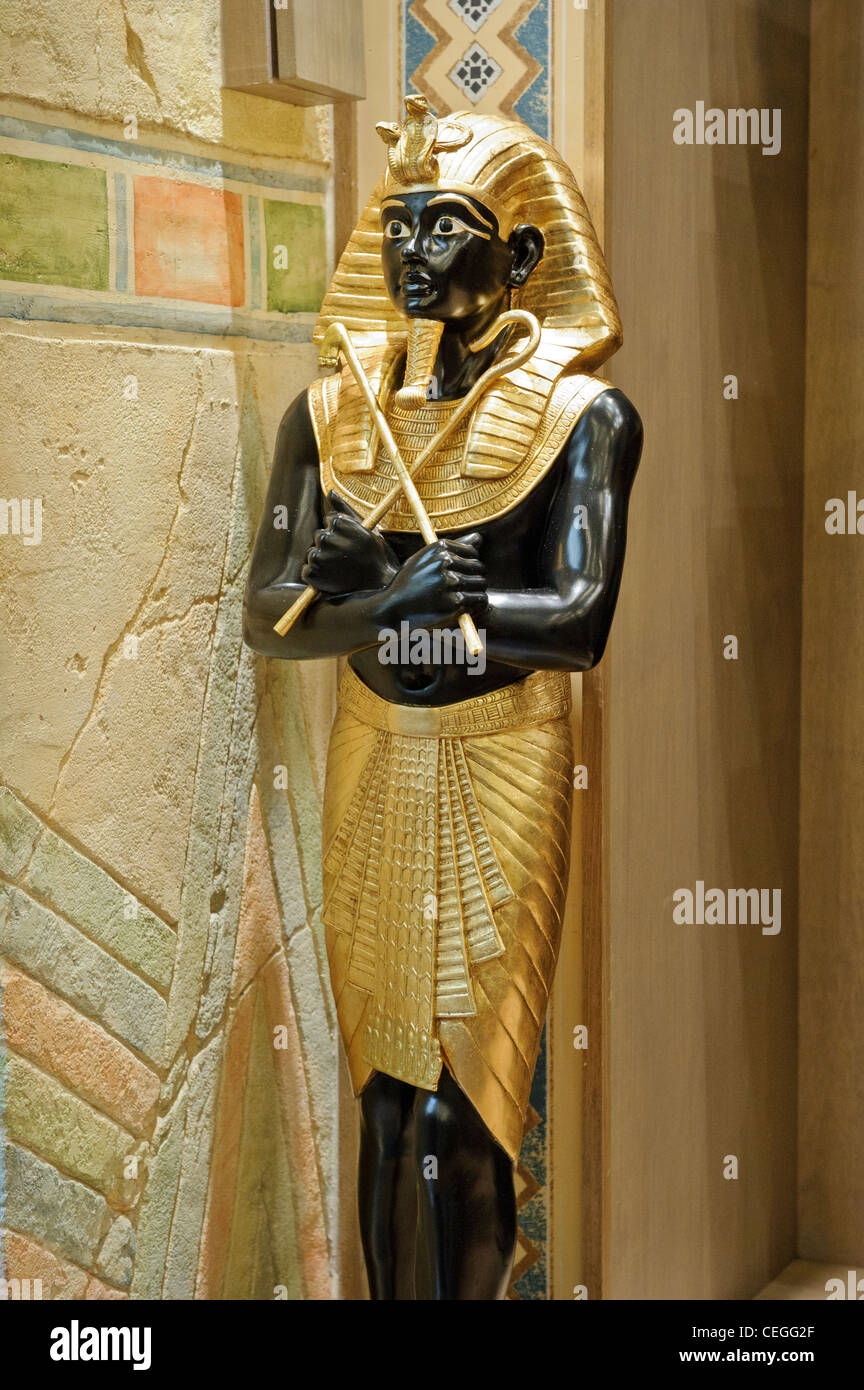 Pharaoh statue, Universal Studio, Singapore. Stock Photo