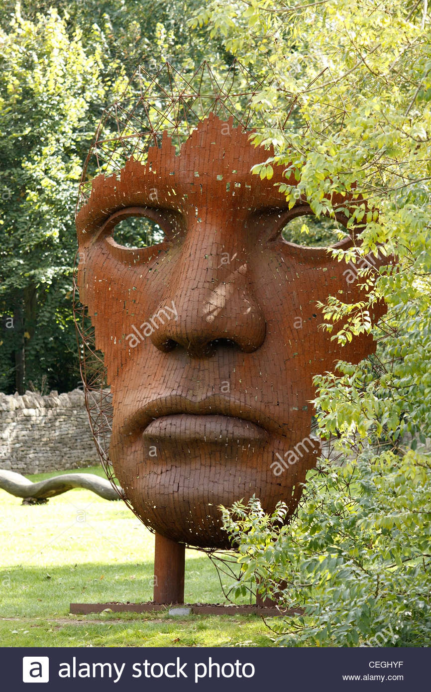 Metal Sculpture Face High Resolution Stock Photography and Images - Alamy
