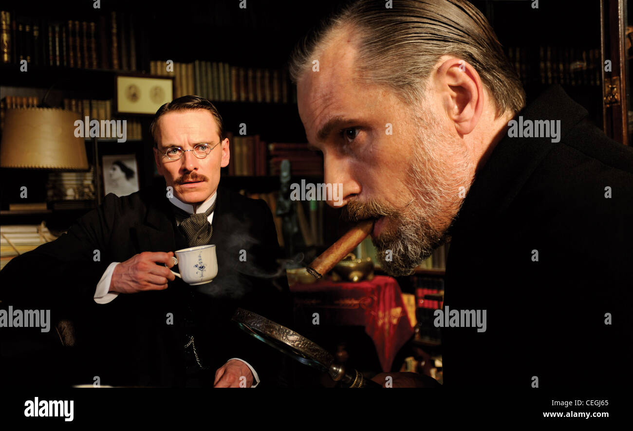 Dangerous Method Fassbender Viggo Mortensen Cronenberg Stock Photo