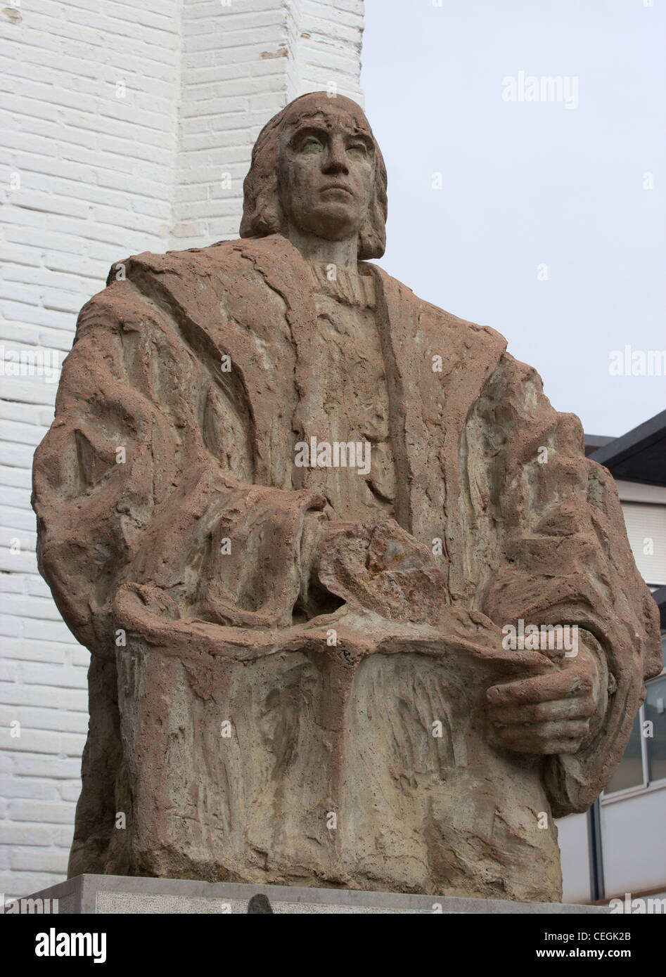 Santa Fé, Granada, Andalucia, Spain. Statue of Christopher Columbus , 1451 – ,1506. Italian explorer, colonizer, and navigator. Stock Photo