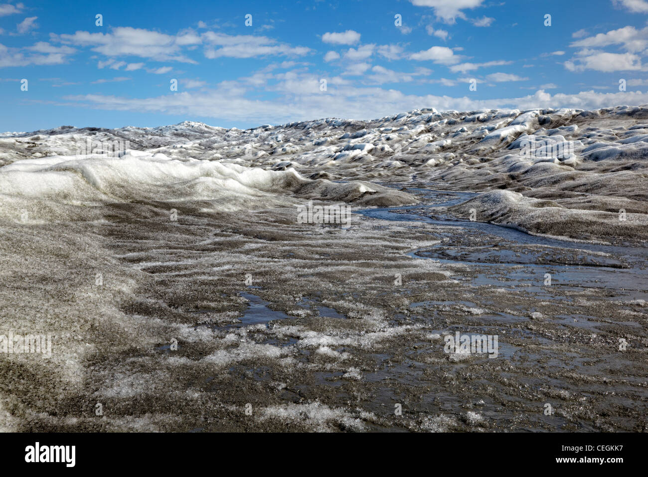Melting Ice Cap, Greenland Stock Photo