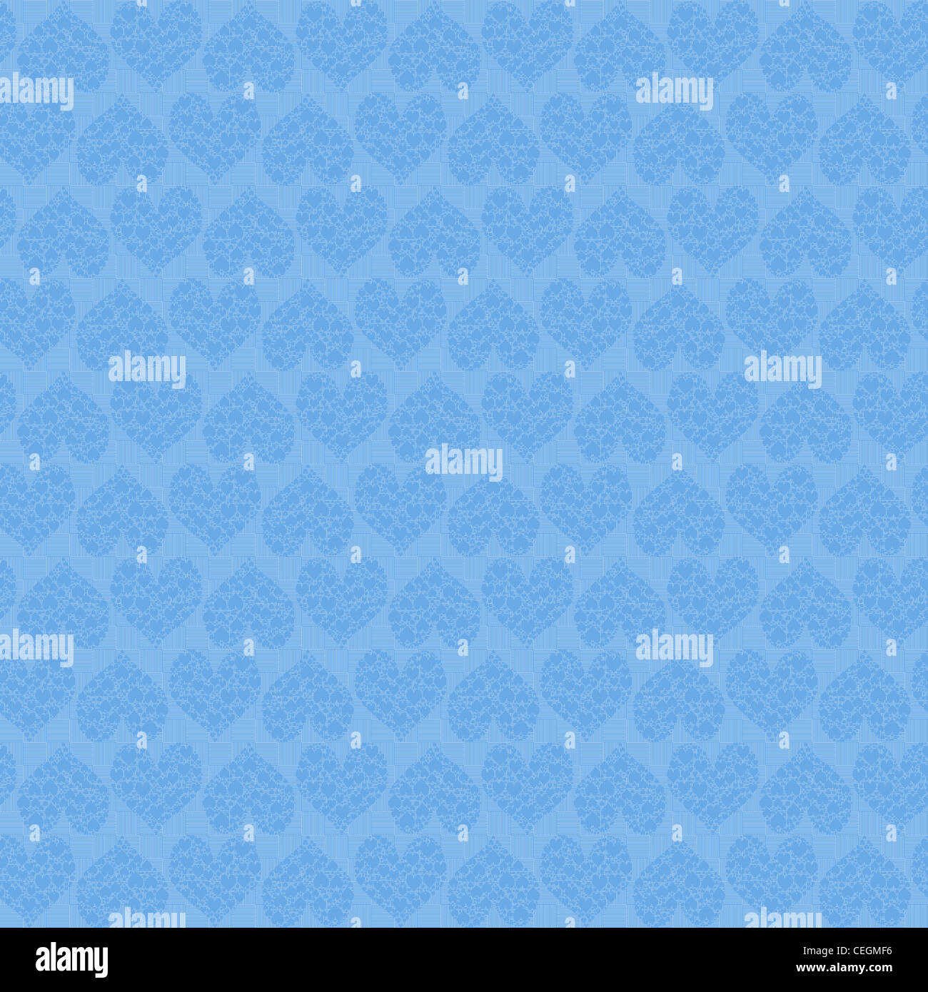 A Simple blue seamless background line pattern with hearts Stock Photo ...