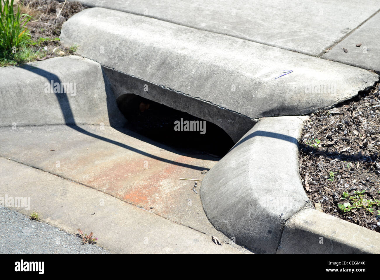 Storm Water Drain Concrete Stock Photo Alamy