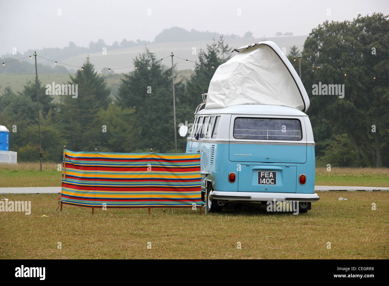 Volkswagen camper van Stock Photo