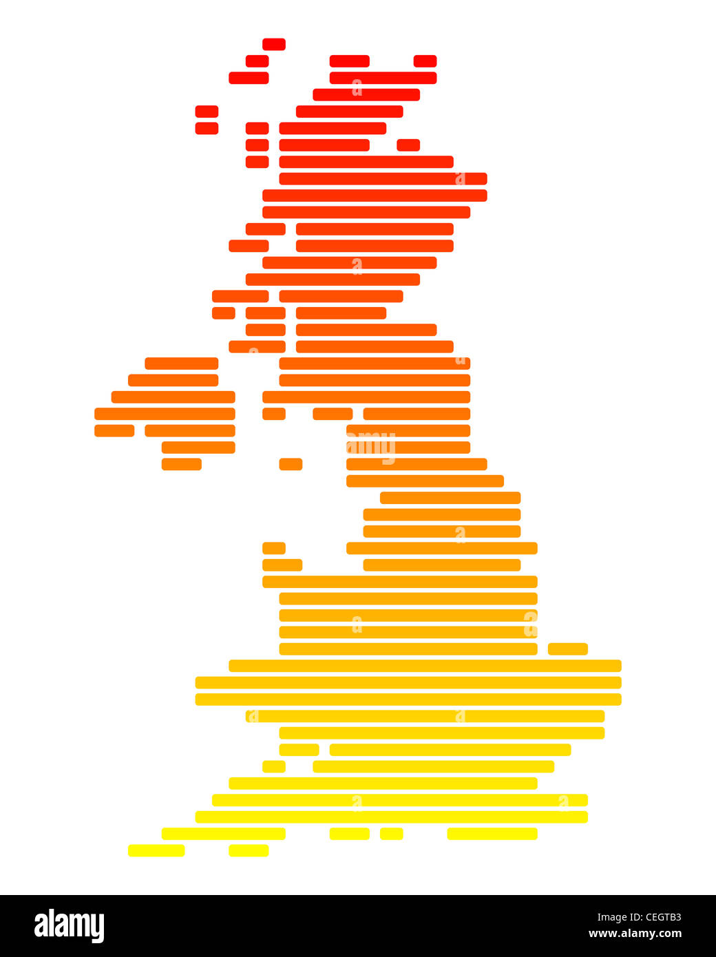 Map of Great Britain Stock Photo - Alamy
