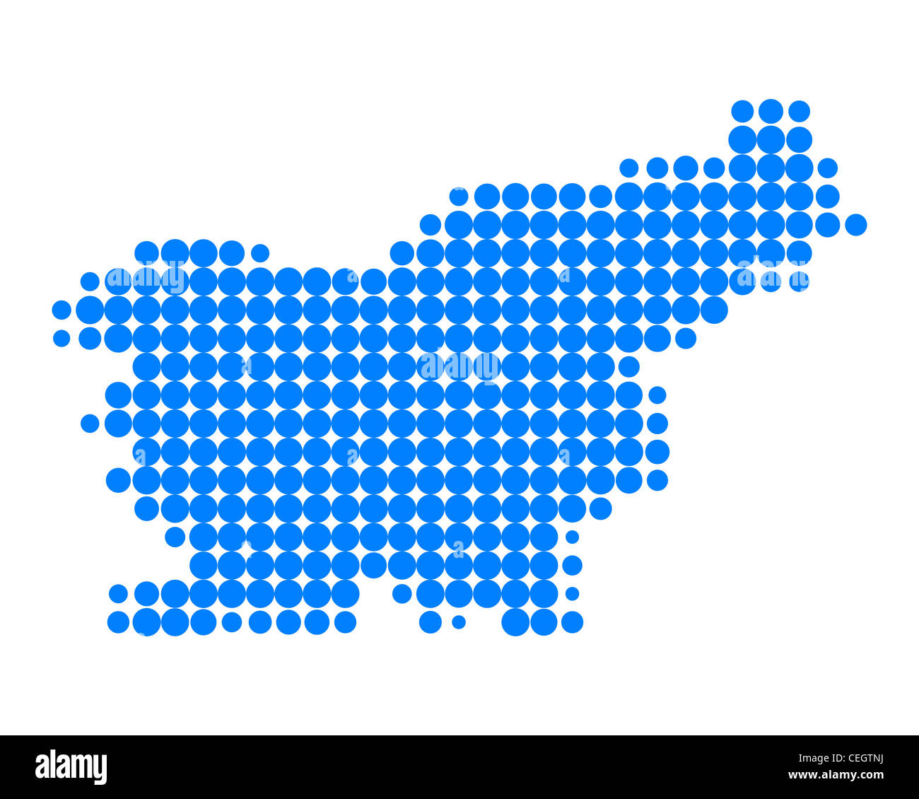 Map of Slovenia Stock Photo - Alamy