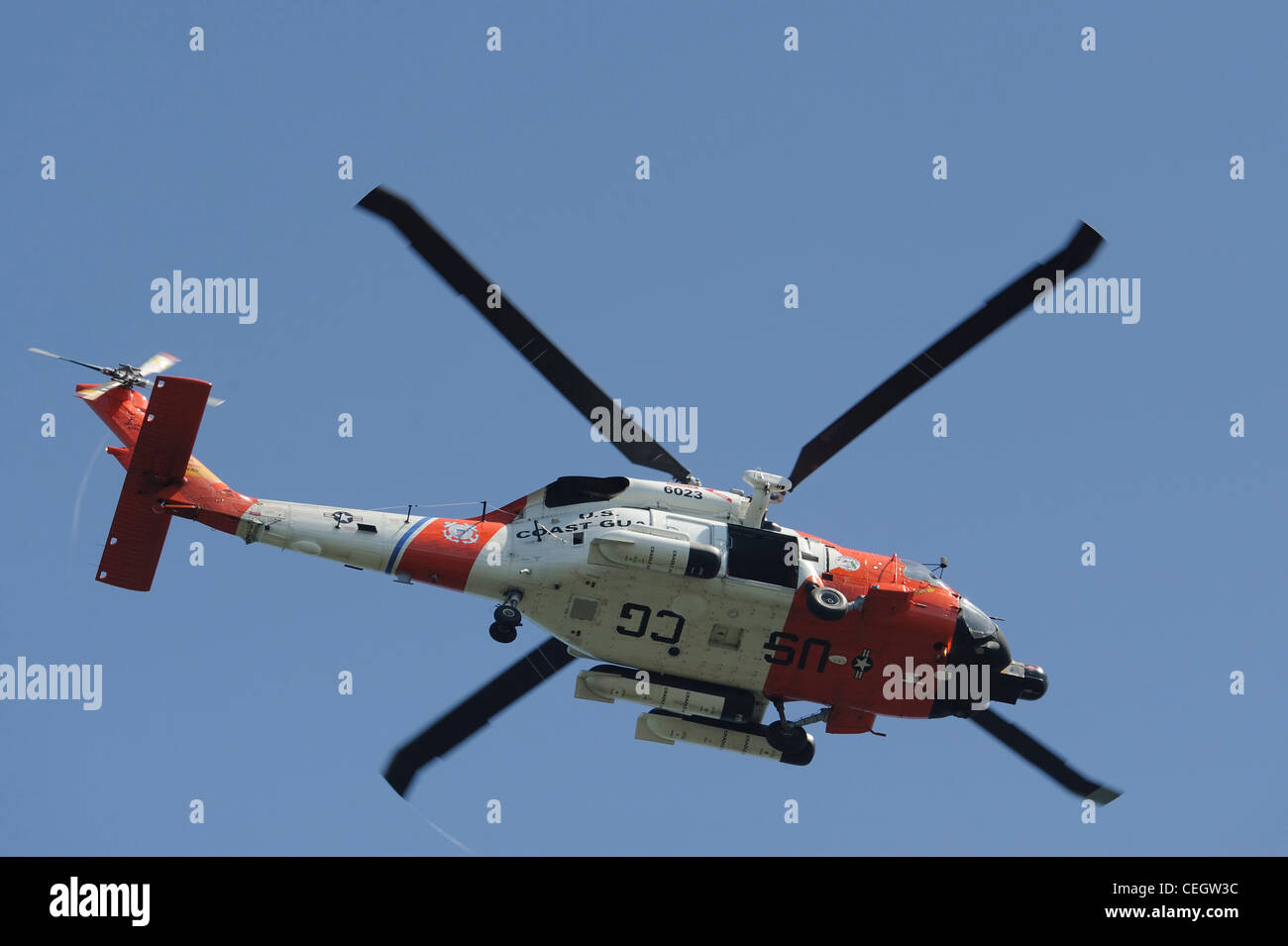 us coast guard sh-60 seahawk helicopter Stock Photo