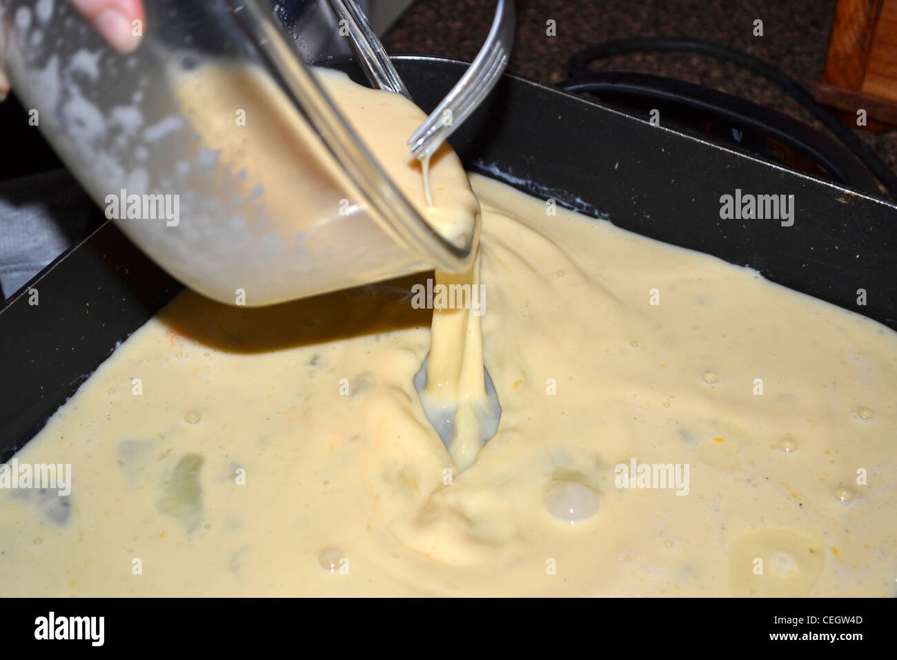 Egg and milk mixture hi-res stock photography and images - Alamy