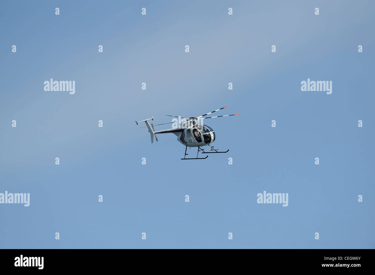 hughes 500 helicopter carrying out survey work Stock Photo - Alamy