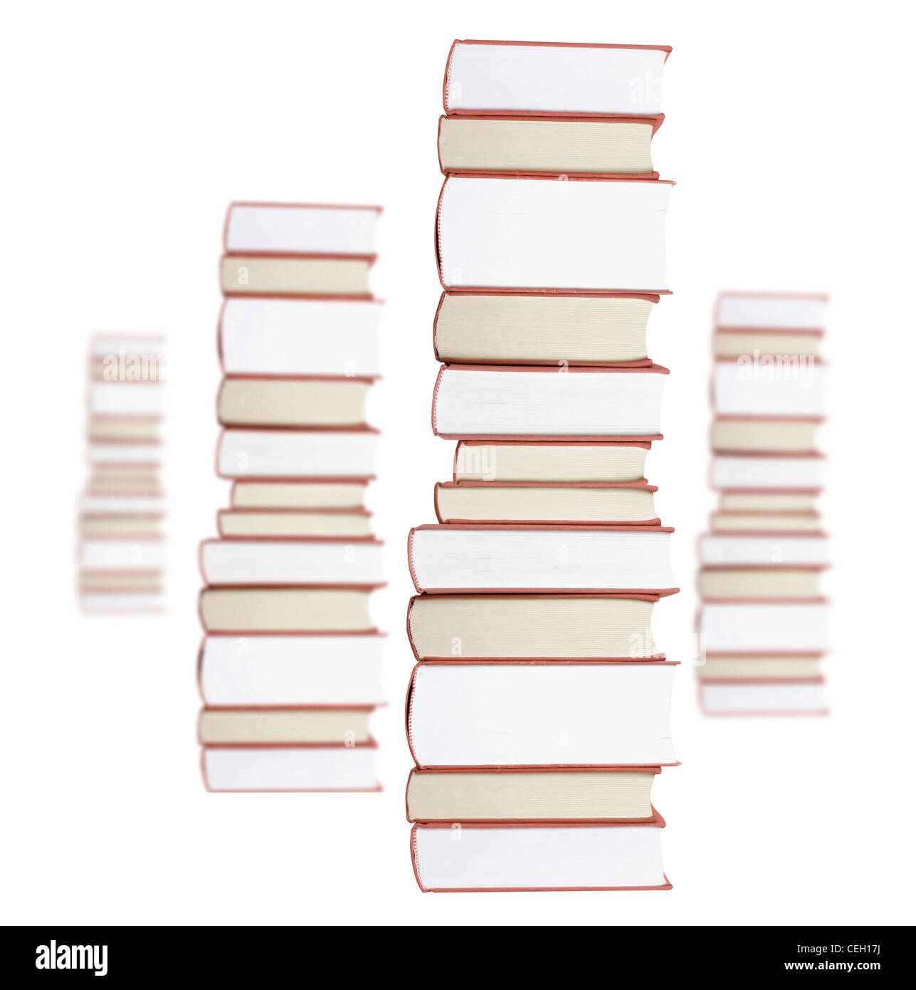 Large books pile Cut Out Stock Images & Pictures - Alamy