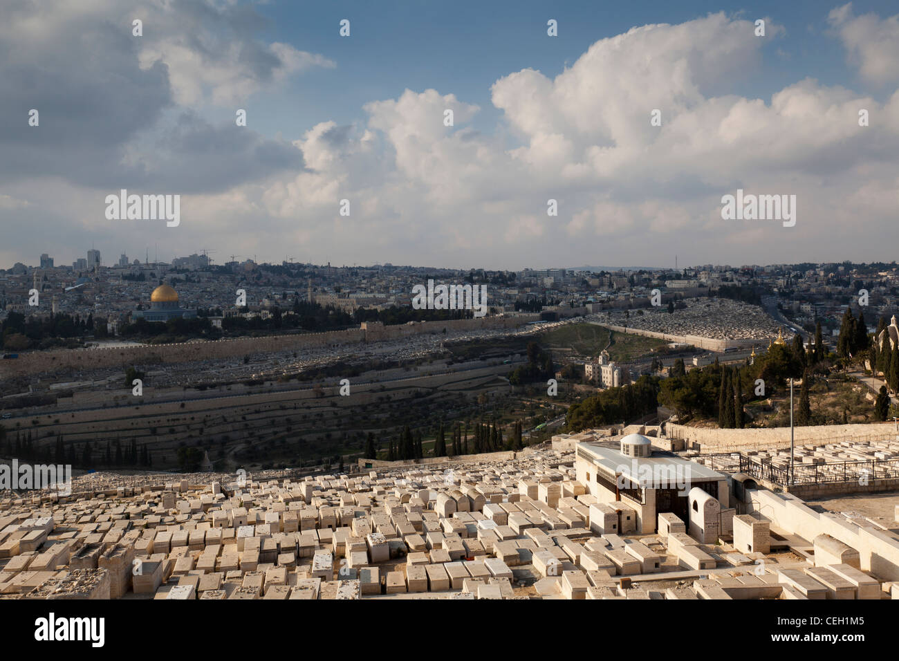 The Mount of Olives Jewish cemetery in Jerusalem Stock Photo - Alamy