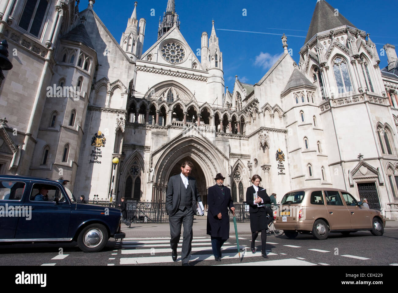 High Court, The Royal Courts of Justice, London, England, UK. Stock Photo