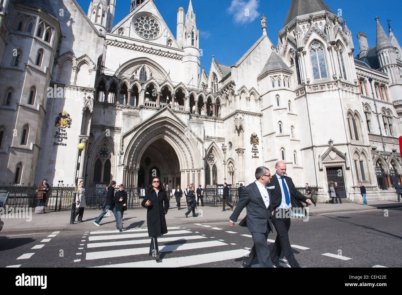 High Court, The Royal Courts of Justice, London, England, UK. Stock Photo