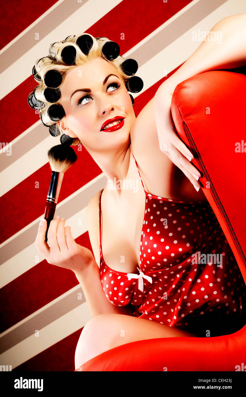 70s pin up girl hi-res stock photography and images - Alamy