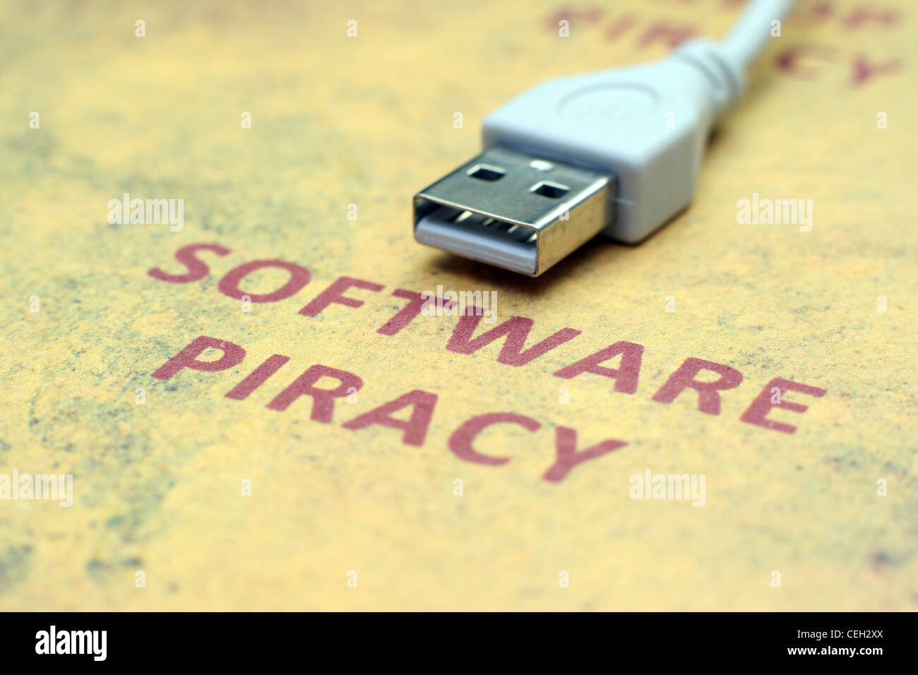 Web piracy Stock Photo