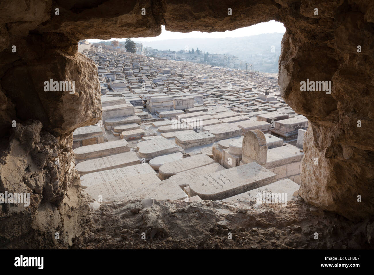 The Mount of Olives Jewish cemetery in Jerusalem Stock Photo - Alamy