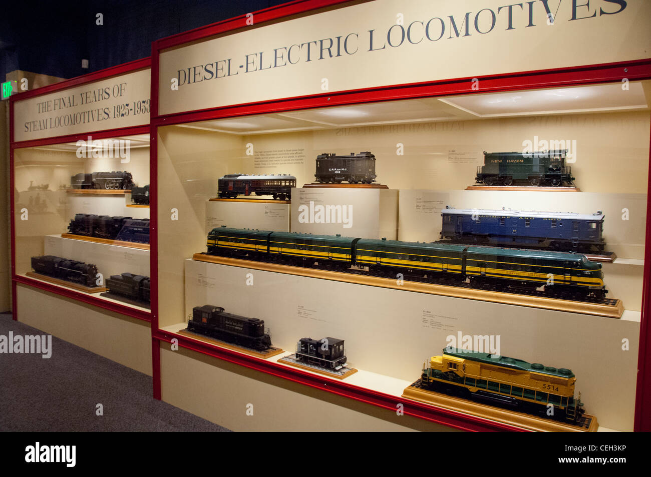 Maryland, Baltimore. B&O Railroad Museum. Historic model train display Stock Photo Alamy