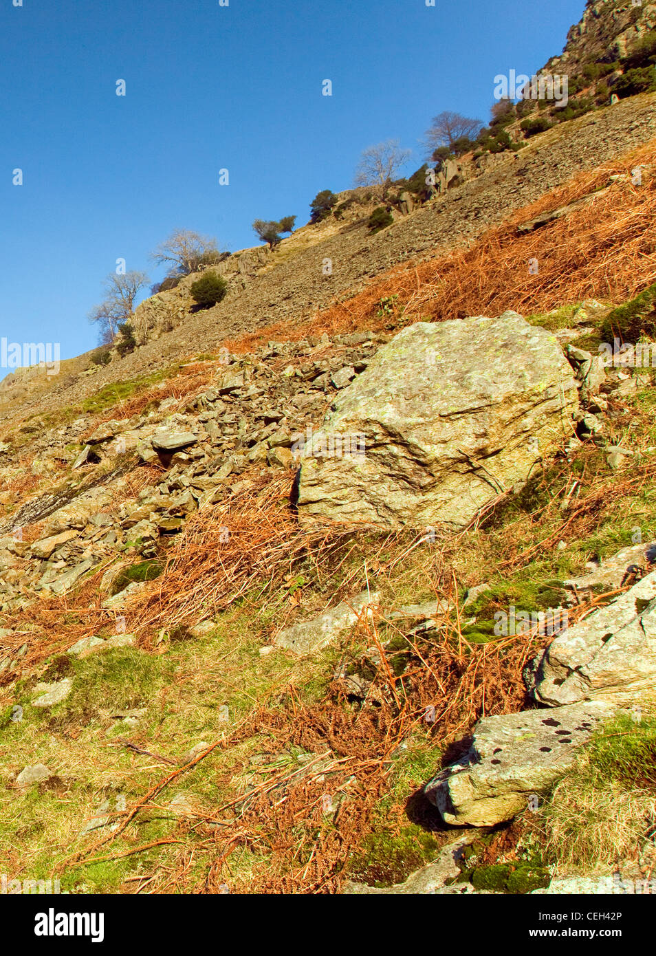 Angle Tarn Fell, January, Patterdale area, Lake District National Park, North East Lake District Cumbria England UK Europe Stock Photo