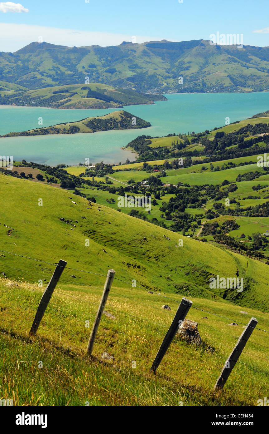Banks Peninsula scenery, New Zealand Stock Photo Alamy