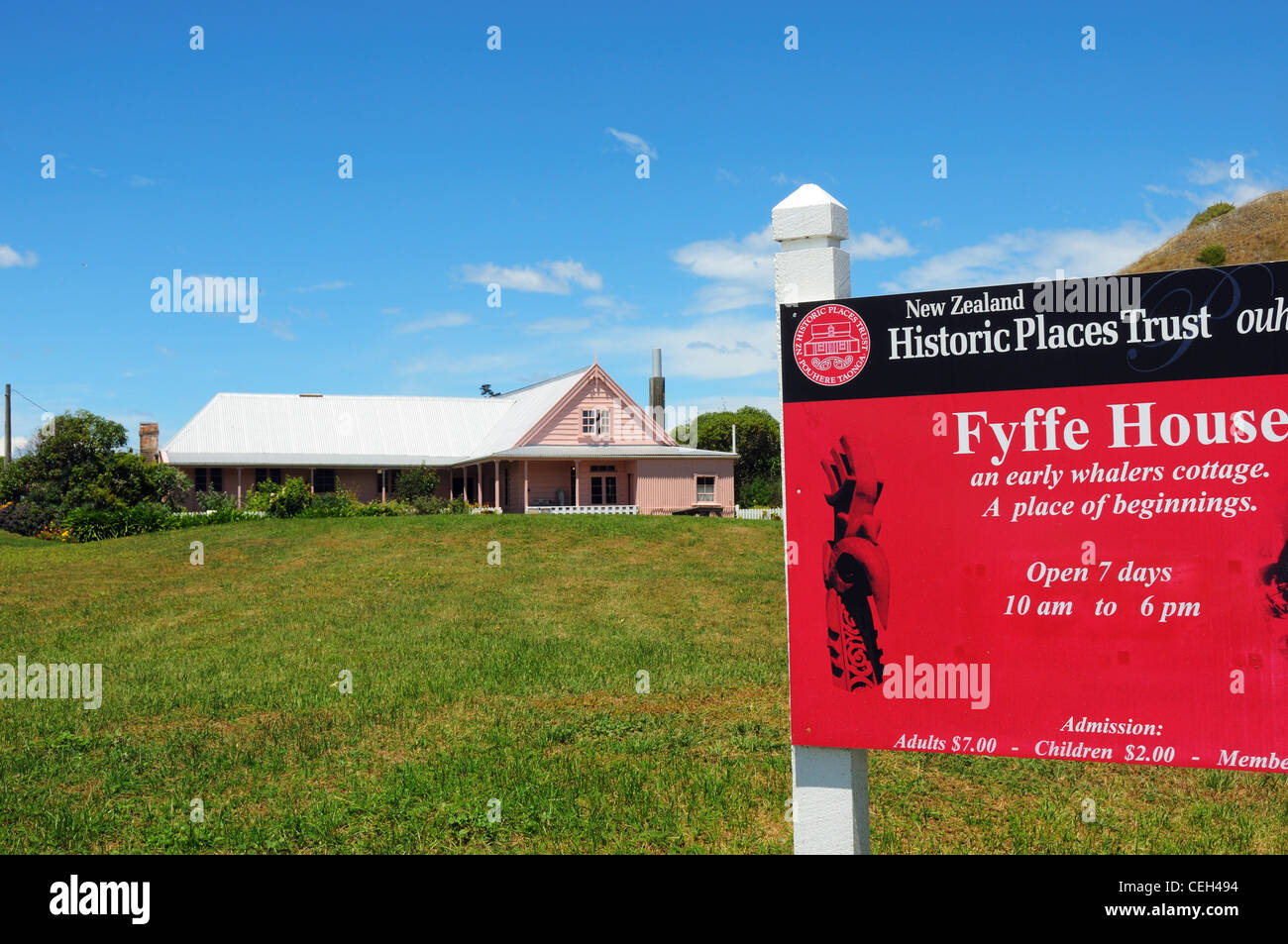Fyffe House, Kaikoura, New Zealand Stock Photo Alamy