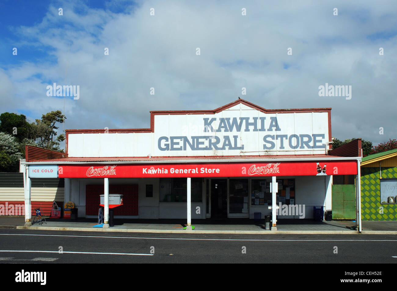 The General Store in the tiny New Zealand village of Kawhia Stock Photo