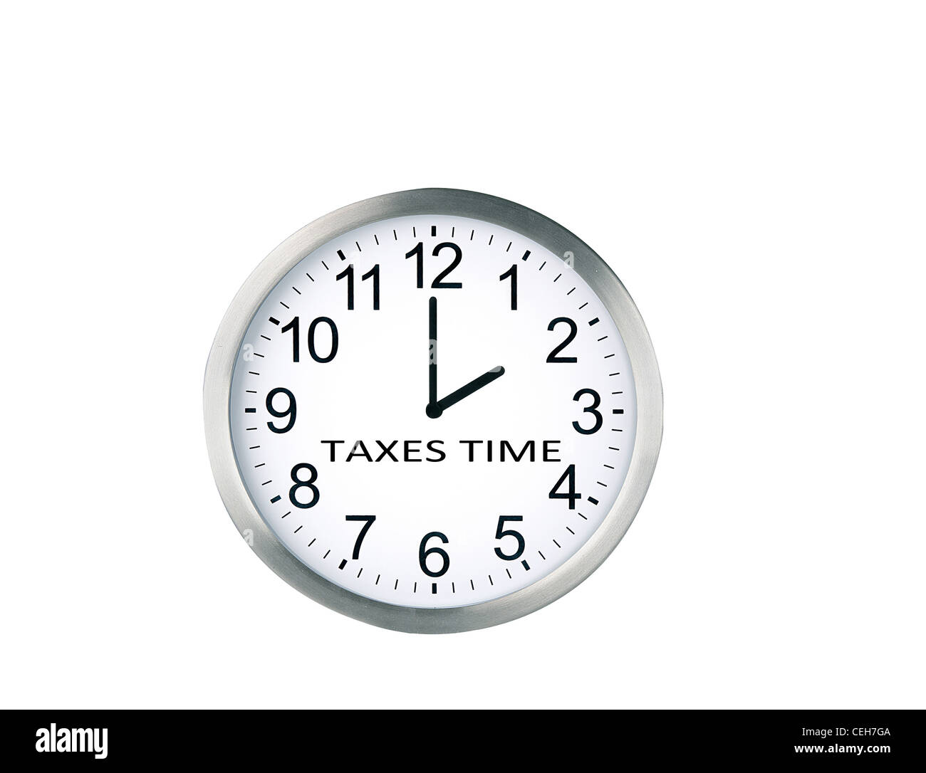 It is time to do the taxes. Stock Photo