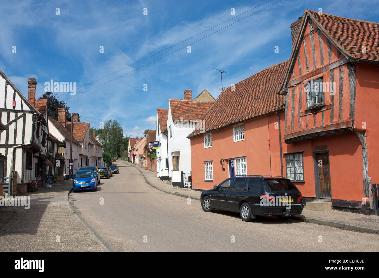 The Suffolk village of Kersey, England Stock Photo Alamy