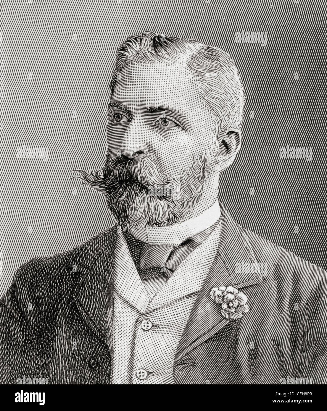 Sir David Lionel Goldsmid-Stern-Salomons, 2nd Baronet, 1851 – 1925. English scientific author and barrister. Stock Photo