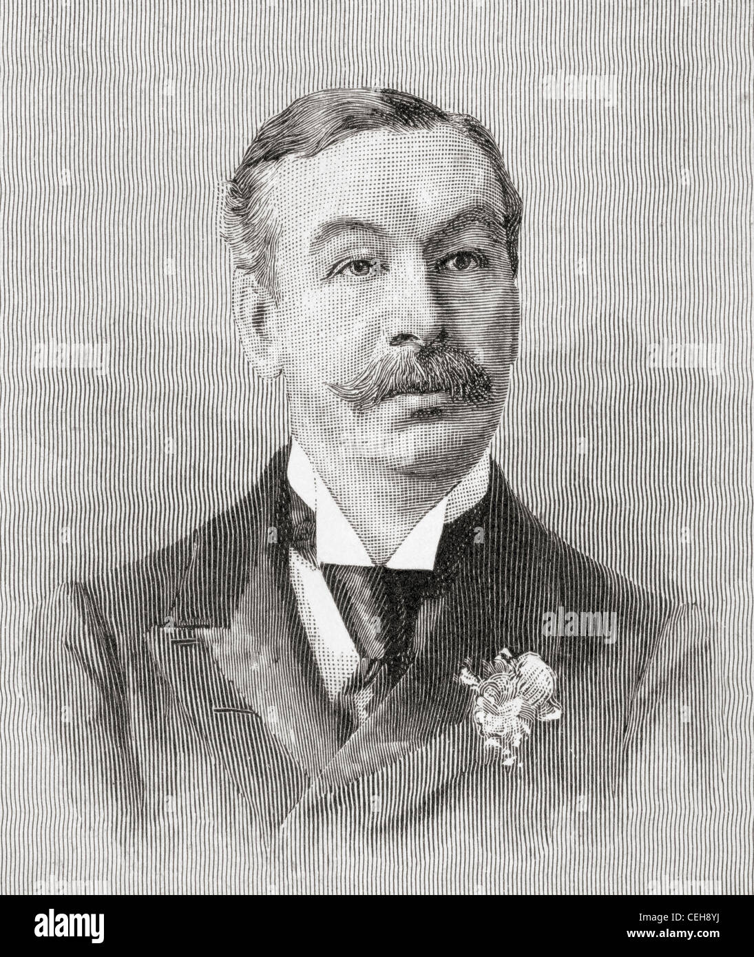 Charles Thomson Ritchie, 1st Baron Ritchie of Dundee, 1838 – 1906. British businessman and Conservative politician. Stock Photo