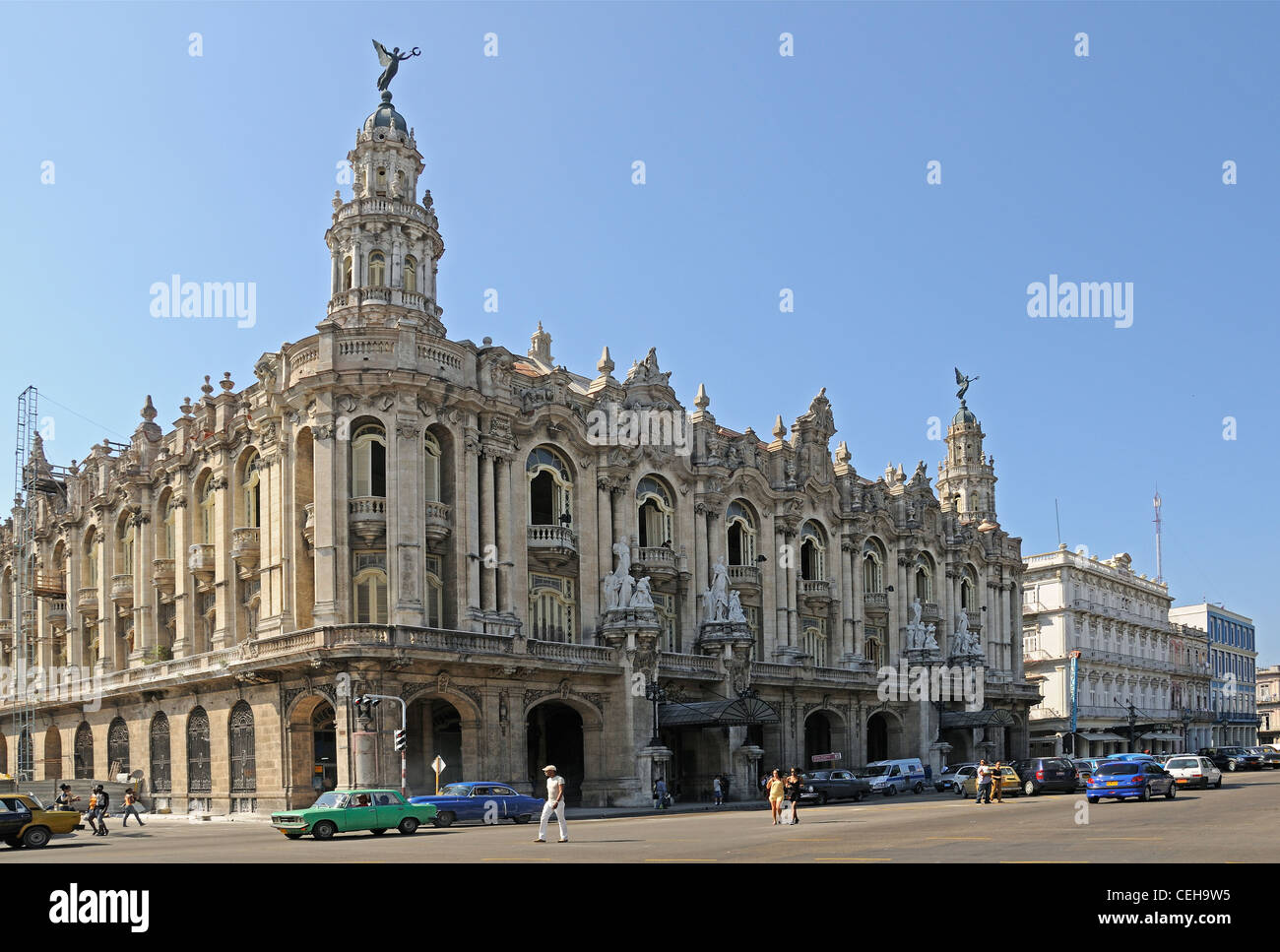Great Theatre of Havana in old town of Havanna, La Habana, capital city of Havana, Cuba, Caribbean Stock Photo