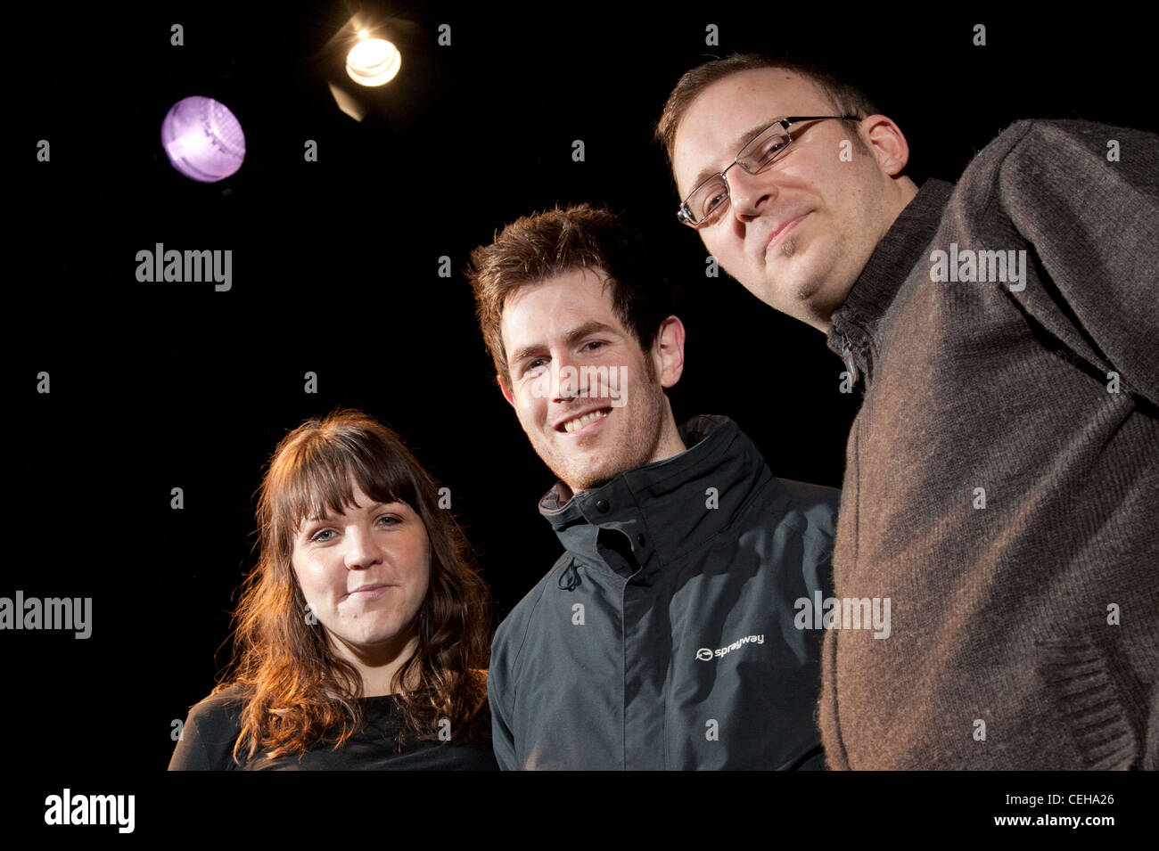 Three welsh language poets Catrin Dafydd, Aneirin Karadog Eurig