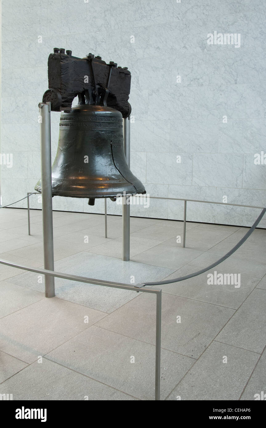 Pennsylvania, Philadelphia. Independence National Historical Park, The Liberty Bell. Stock Photo
