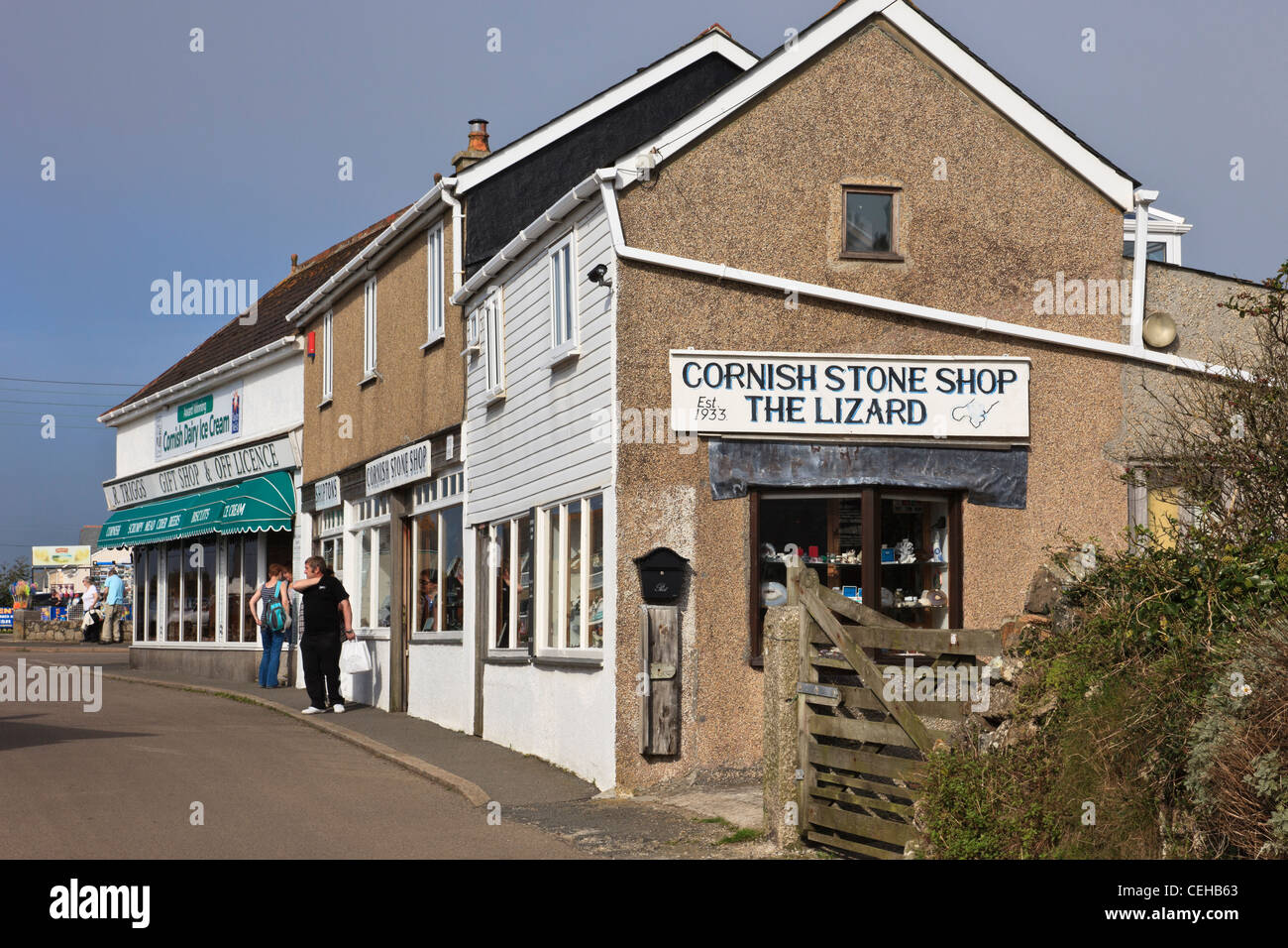 Lizard, Cornwall, England, UK. Gift shop selling souvenirs and Cornish