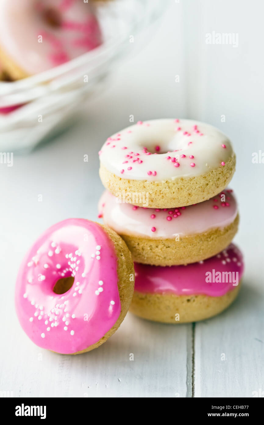 Mini doughnuts Stock Photo