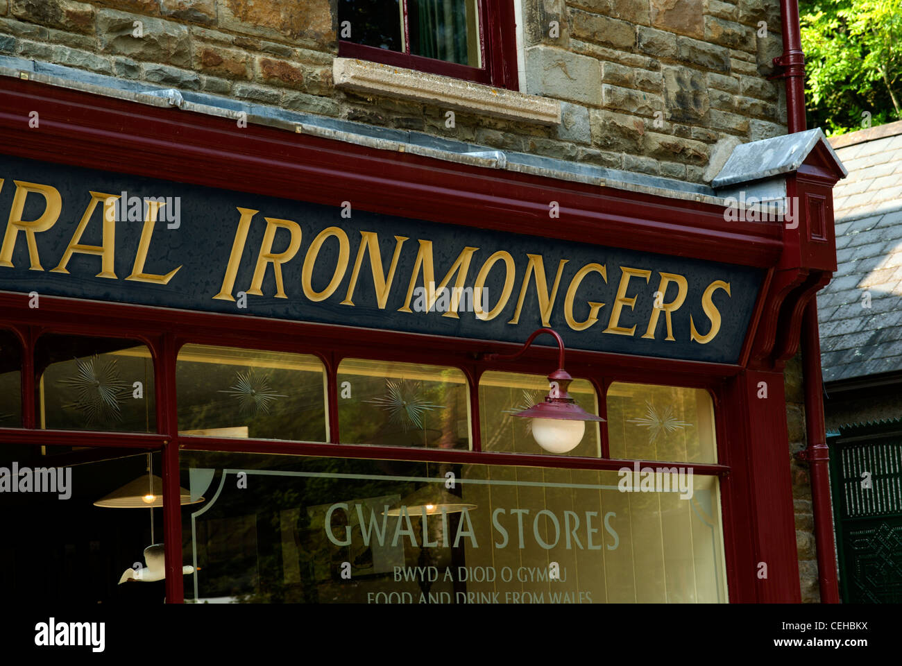Ironmonger's shop Gwalia Store, St Fagans National History Museum/Amgueddfa Werin Cymru, Cardiff, South Wales, UK. Stock Photo
